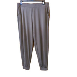 Lisa Rinna Brown Joggers Women size L 2-pocket Pullon Hiker Pants